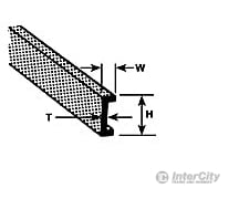 Plastruct 90043 1/8 Abs Channel 15 Length - 7 Per Pack Scratch Building Supplies