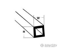 Plastruct 90202 3/16 Abs Square Tubing - 6 Per Pack Scratch Building Supplies