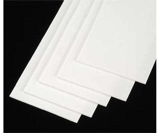 Plastruct 90642 .030 Styrene Strip - 24 Length 5 Per Pack Scratch Building Supplies