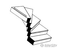 Plastruct 90943 O Custom Left Turn Staircase Scratch Building Supplies