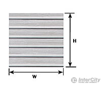 Plastruct 91512 O Ribbed Roof Sheet Scratch Building Supplies