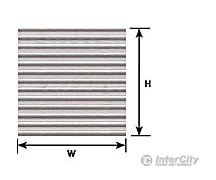 Plastruct 91519 O Corrugated Siding Sheet Scratch Building Supplies