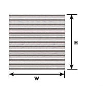 Plastruct 91519 O Corrugated Siding Sheet Scratch Building Supplies