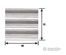 Plastruct 91522 1:16 Corrugated Siding Sheet Scratch Building Supplies
