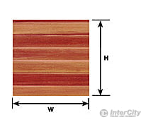 Plastruct 91533 1/4 Wood Planking Sheet Scratch Building Supplies