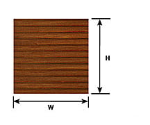 Plastruct 91551 1/8 Clapboard Siding Sheet Scratch Building Supplies