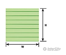 Plastruct 91552 3/16 Clapboard Siding Sheet Scratch Building Supplies