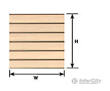 Plastruct 91554 1/4 Clapboard Siding Sheet Scratch Building Supplies