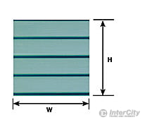 Plastruct 91556 5/16 Clapboard Siding Sheet Scratch Building Supplies