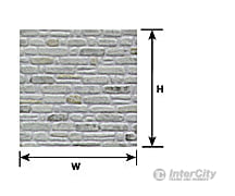 Plastruct 91560 O Random Coursed Stone Sheet Scratch Building Supplies