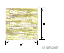 Plastruct 91561 Ho Rndm Coursed Stone Sheet Scratch Building Supplies