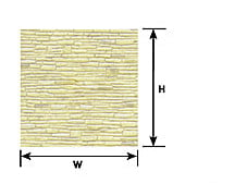 Plastruct 91561 Ho Rndm Coursed Stone Sheet Scratch Building Supplies
