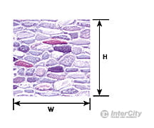 Plastruct 91565 O Field Stone Sheet Scratch Building Supplies