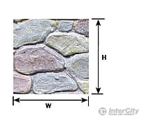 Plastruct 91583 1:12 Field Stone Sheet Scratch Building Supplies