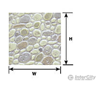 Plastruct 91589 G Rndm Polished Stone Sheet Scratch Building Supplies