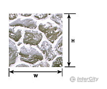 Plastruct 91591 1:12 Round Field Stone Sheet Scratch Building Supplies