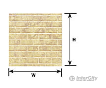 Plastruct 91621 O Cement Block Sheet Scratch Building Supplies