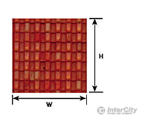 Plastruct 91637 O Spanish Tile Sheet Scratch Building Supplies