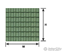 Plastruct 91666 O Ridged Clay Tile Sheet Scratch Building Supplies
