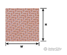 Plastruct 91671 O Interlocking Paving Sheet Scratch Building Supplies