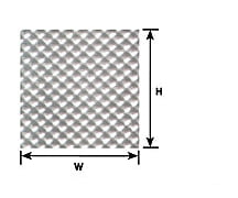 Plastruct 91680 Ho Checker Plate Sheet Scratch Building Supplies