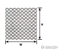Plastruct 91680 Ho Checker Plate Sheet Scratch Building Supplies