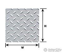Plastruct 91686 L.s. Diamond Plate Sheet Scratch Building Supplies