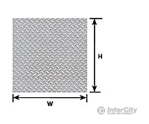 Plastruct 91687 Ho Diamond Plate Sheet Scratch Building Supplies