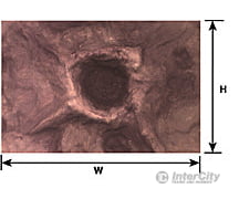 Plastruct 91695 Moon & Crater Sheet Scratch Building Supplies
