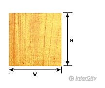 Plastruct 91852 1:12 Oak Wood Paneling Sheet Scratch Building Supplies