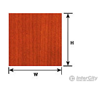 Plastruct 91854 1:12 Mahogany Wood Paneling Sheet Scratch Building Supplies