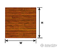Plastruct 91858 G (1:24) Dark Hardwood Floor Sheet Scratch Building Supplies