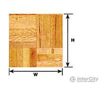 Plastruct 91863 1:12 Parquet Floor Sheet Scratch Building Supplies