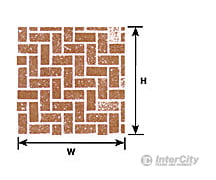 Plastruct 91885 G (1:24) Inter- Locking Paving Sheet Scratch Building Supplies