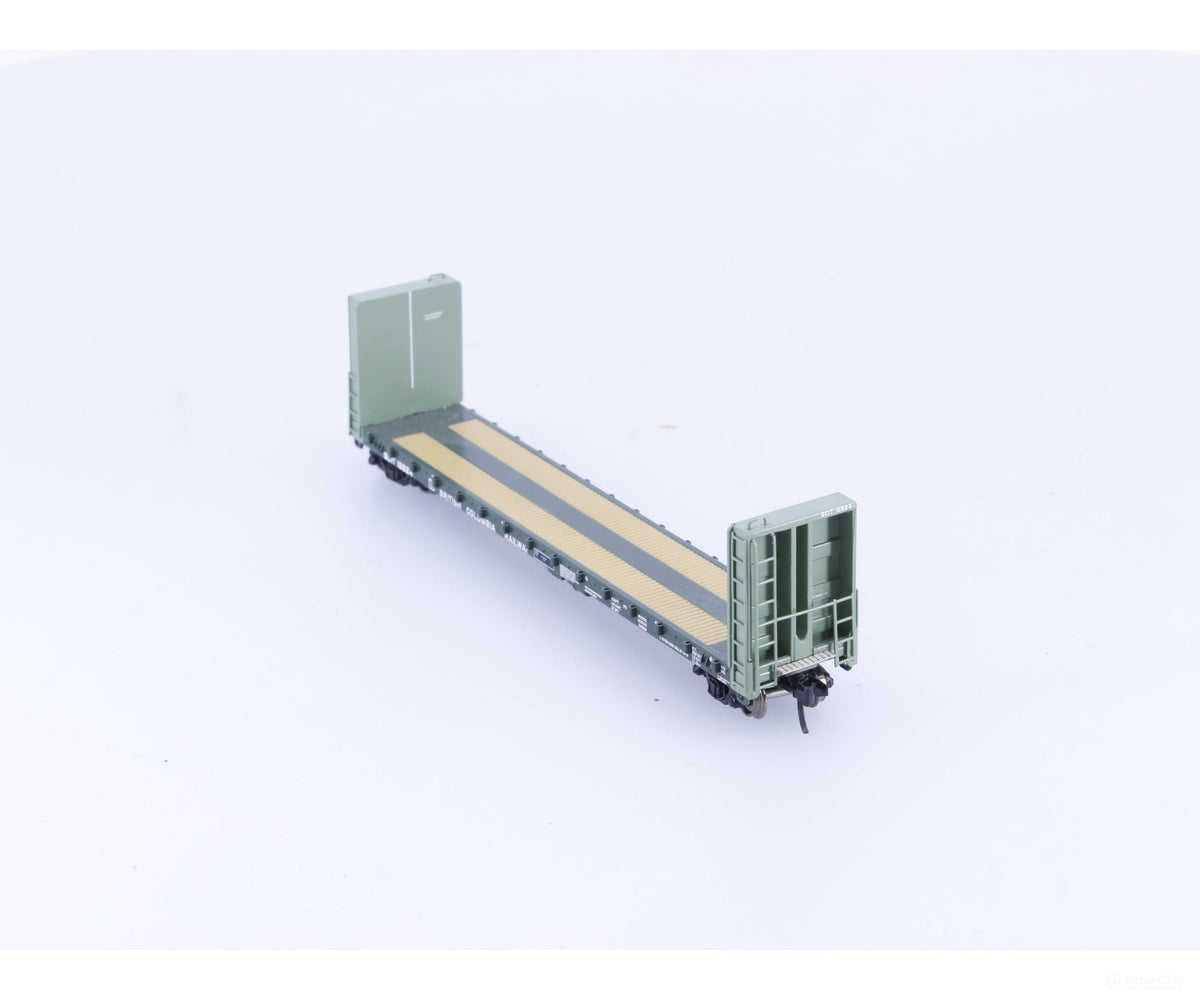 Prairie Shadows Model Railway Co. 4039 N Bulkhead Flatcar BC Rail (BCOL) 16824 - Freight Cars