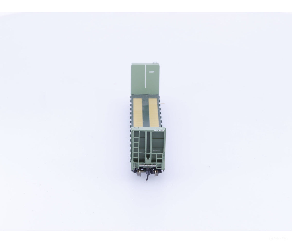 Prairie Shadows Model Railway Co. 4040 N Bulkhead Flatcar BC Rail (BCOL) 16859 - Freight Cars