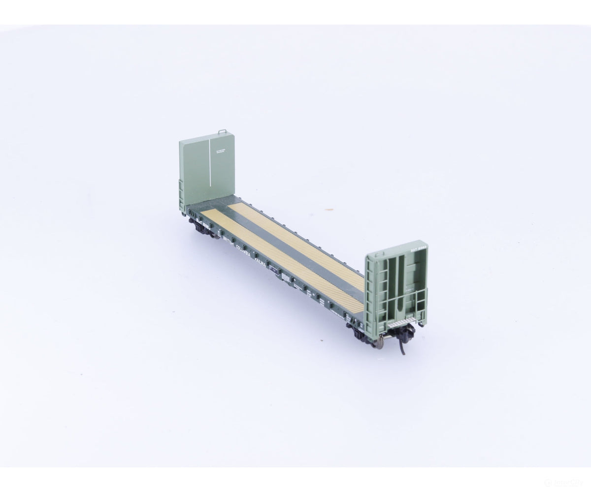 Prairie Shadows Model Railway Co. 4042 N Bulkhead Flatcar BC Rail (BCOL) 16983 - Freight Cars