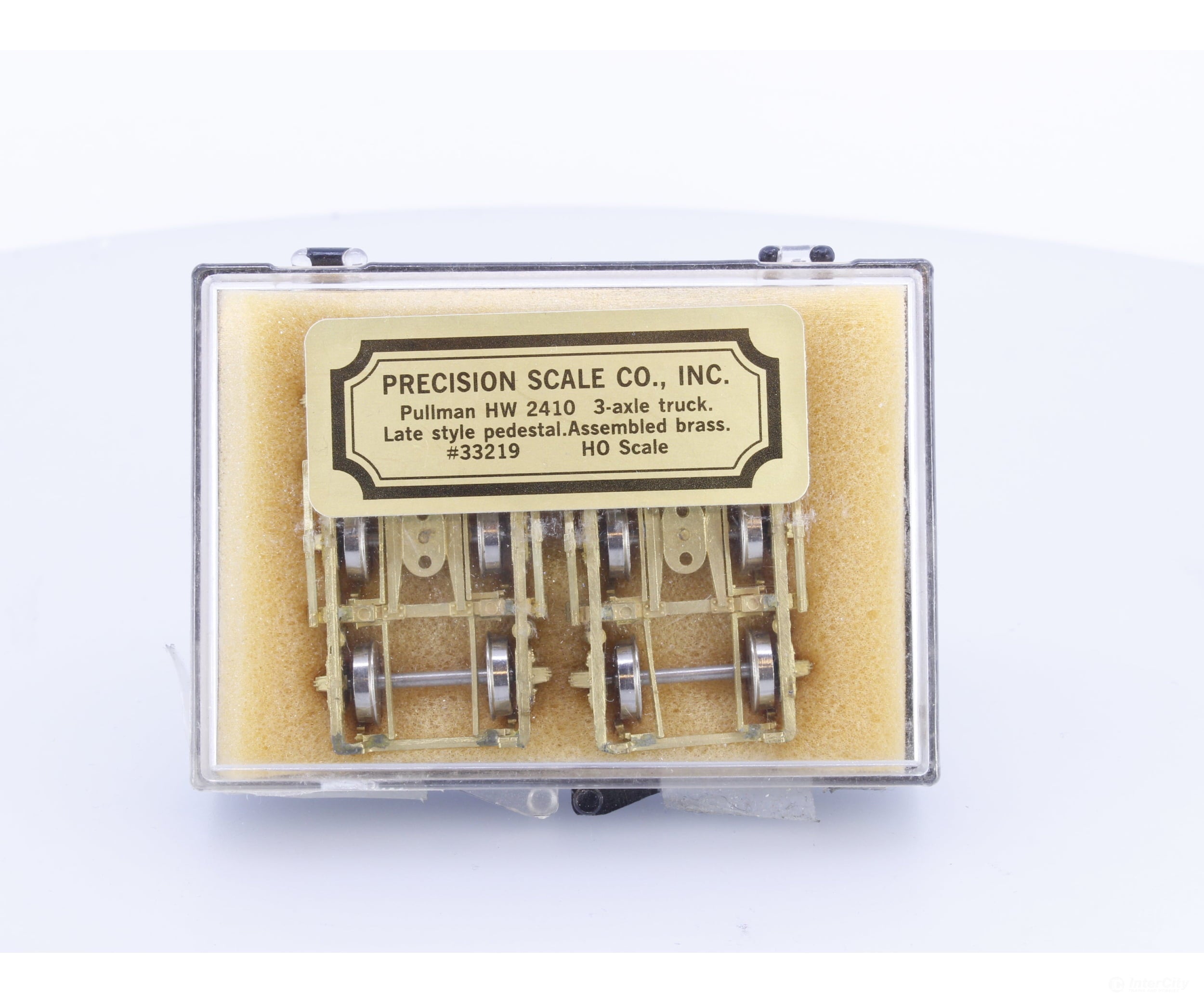 Precision Scale Co. HO 33219 Tri-Axle 6 wheel passenger assembly - Couplers & Trucks