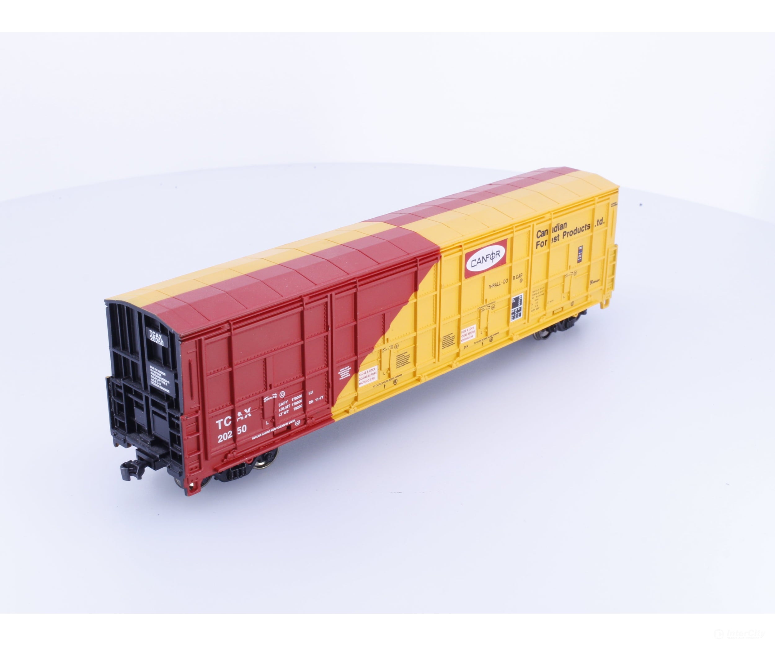 Proto 1000 101500 HO 60’ Thrall Door Boxcar Canfor (TCAX) 20250 - Freight Cars