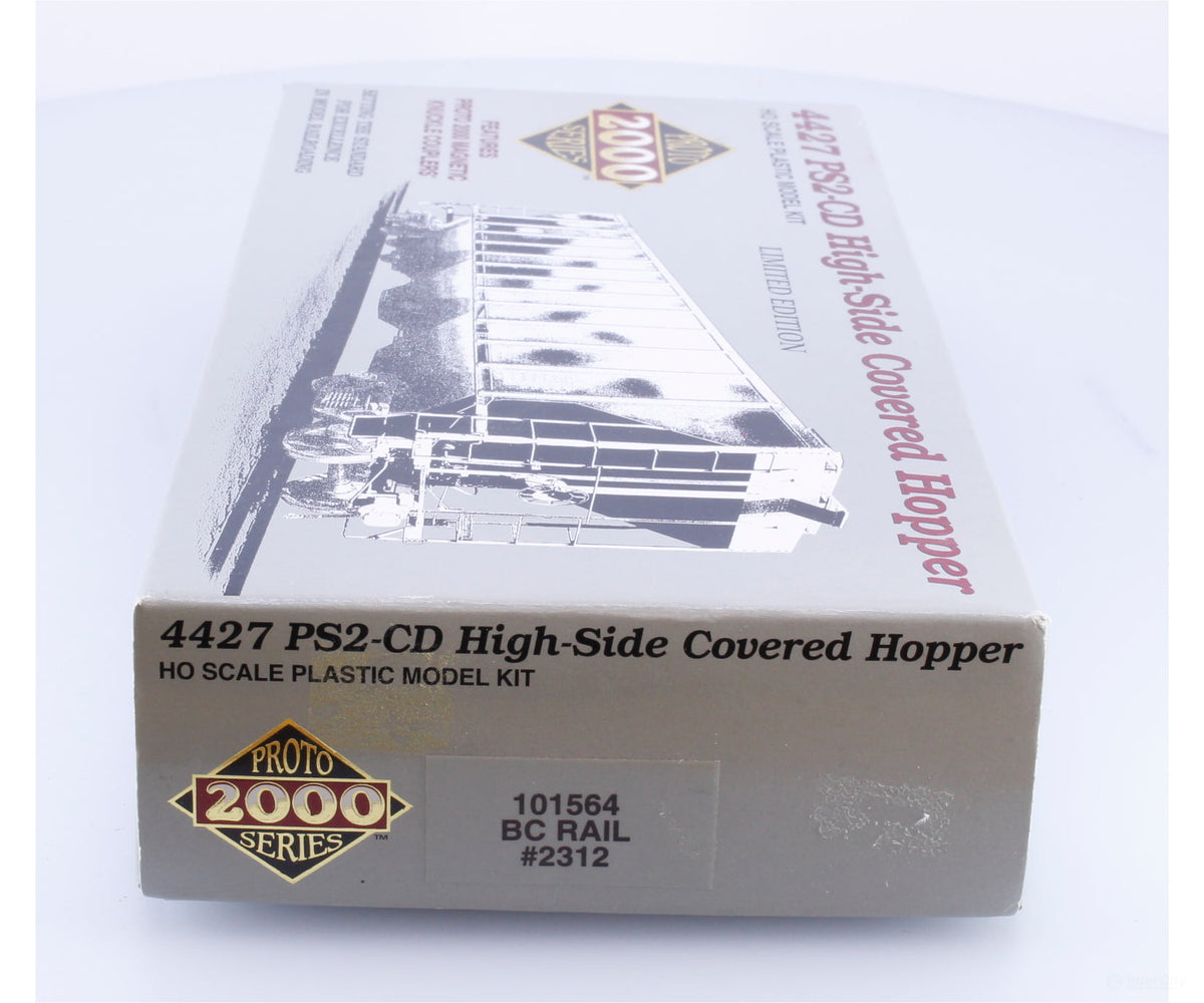 Proto 2000 101564 HO 3 Bay High-Side Covered Hopper Kit British Columbia Railway (BCOL) 2312 - Freight Cars