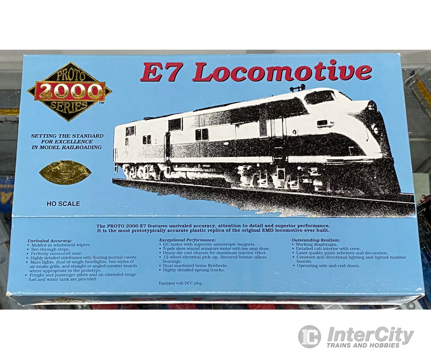 Proto 2000 21108 HO E7 A-Unit with Mars Light Illinois Central (IC) 4000 DCC Ready Locomotives