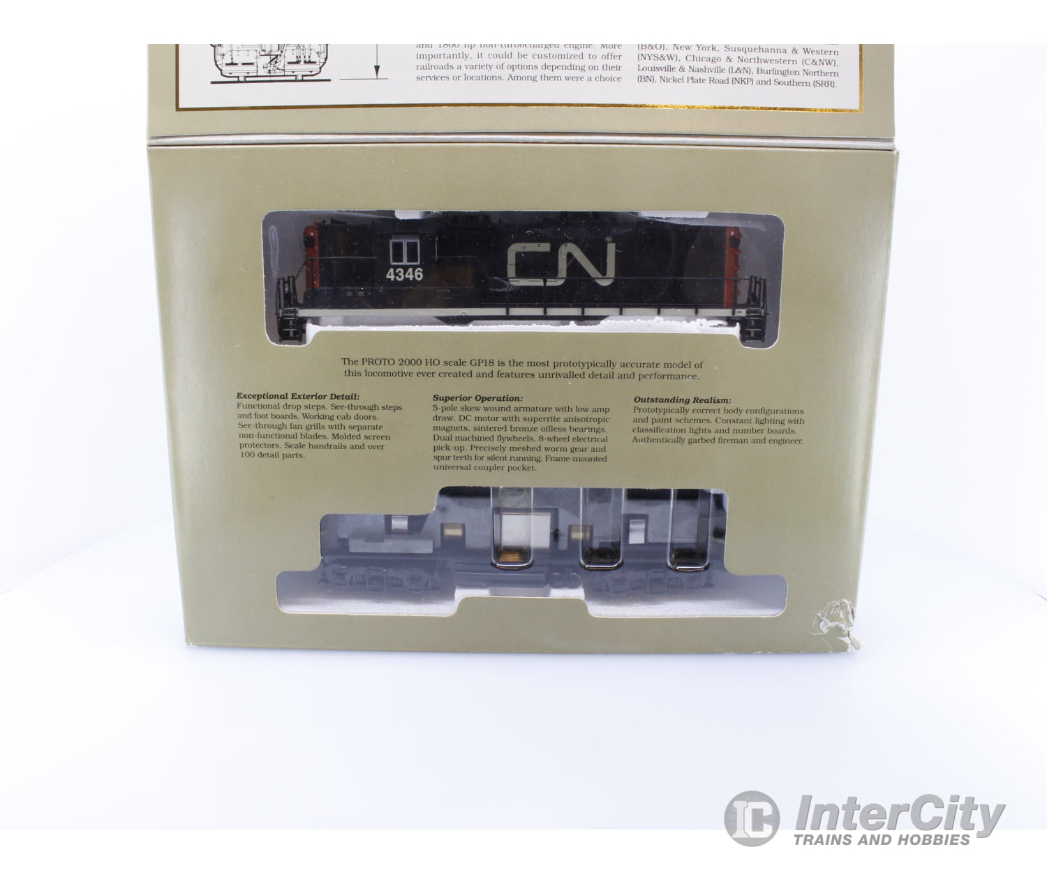 Proto 2000 89011 HO GP9R High Hood Canadian National (CN) 4346 Analog DC Locomotives