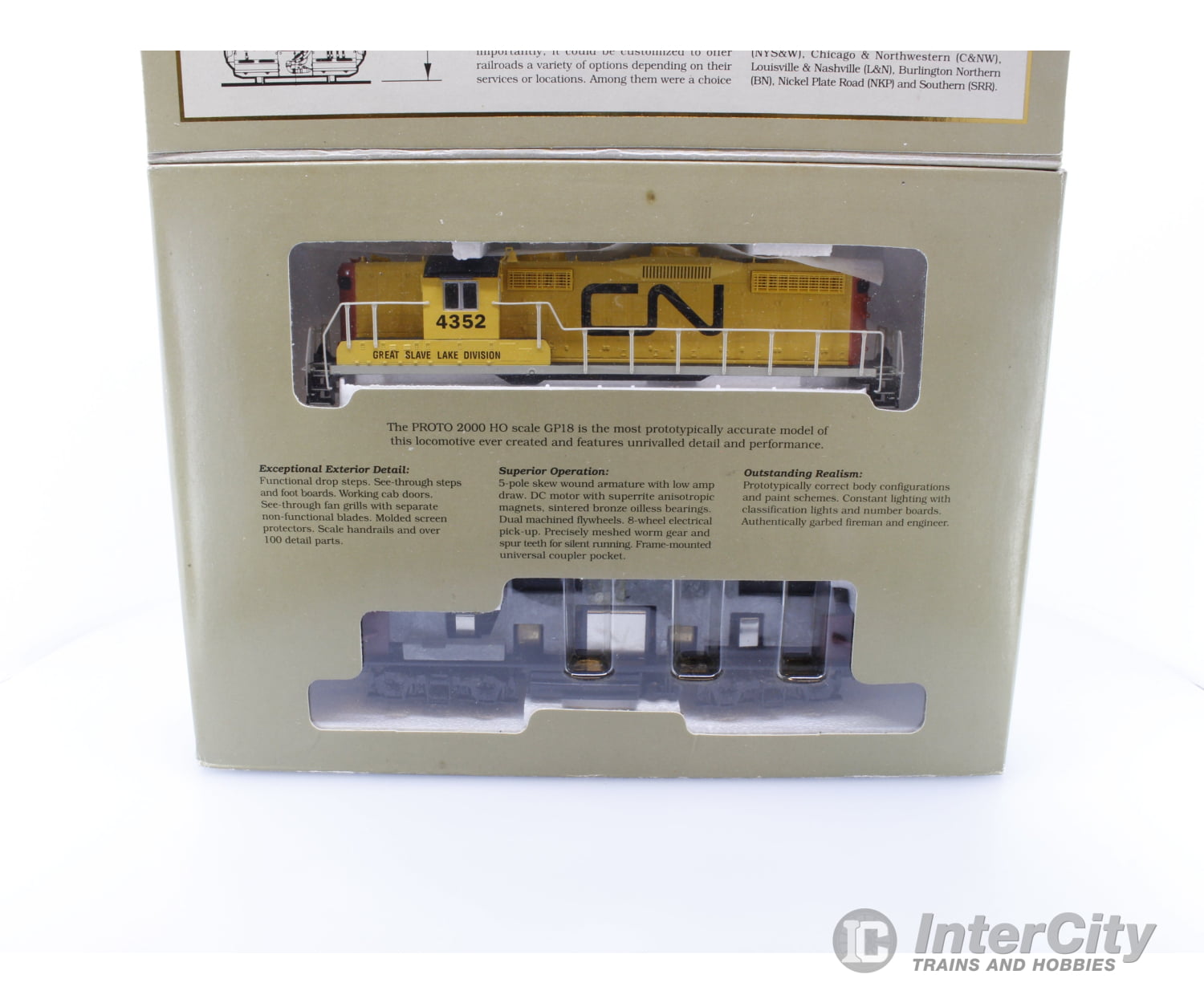Proto 2000 89013 HO GP9R High Hood Canadian National (CN) 4352 Analog DC Locomotives