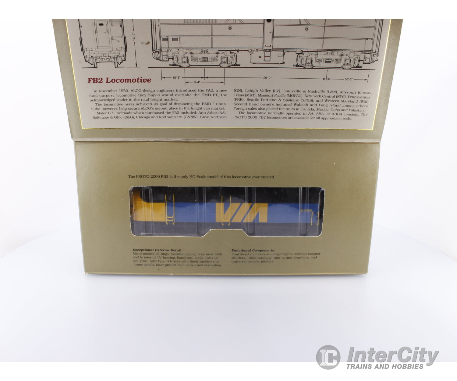 Proto 2000 9947 HO FA2 Non Powered Dummy Unit Via Rail (VIA) 6759 Locomotives