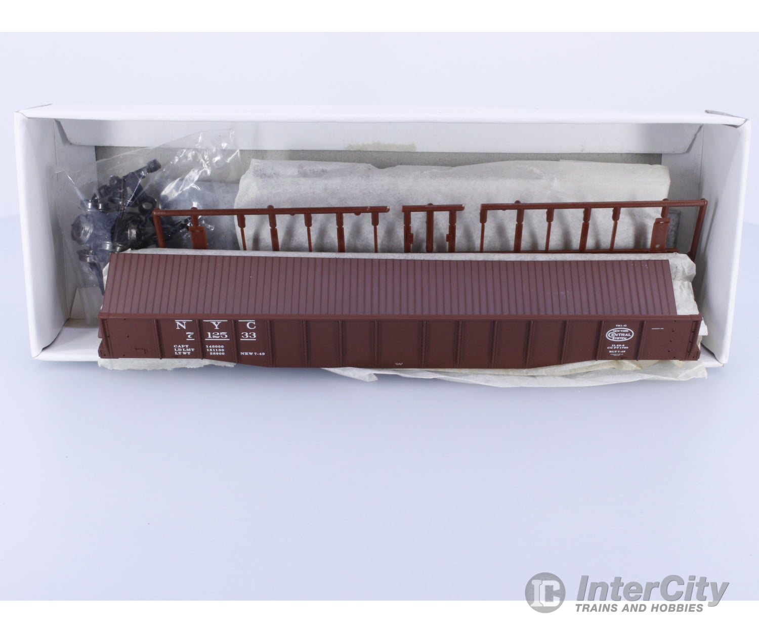 Proto 2000 Series HO 52’6’’ Drop End Mill Gondola Model Kit New York Central (NYC) 712533 Freight Cars