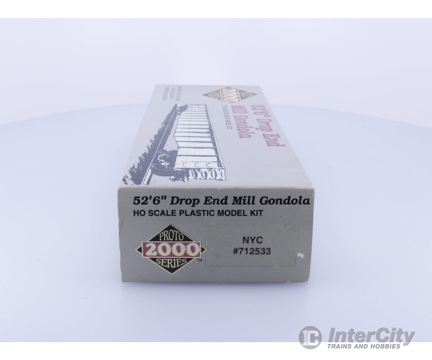 Proto 2000 Series HO 52’6’’ Drop End Mill Gondola Model Kit New York Central (NYC) 712533 Freight Cars