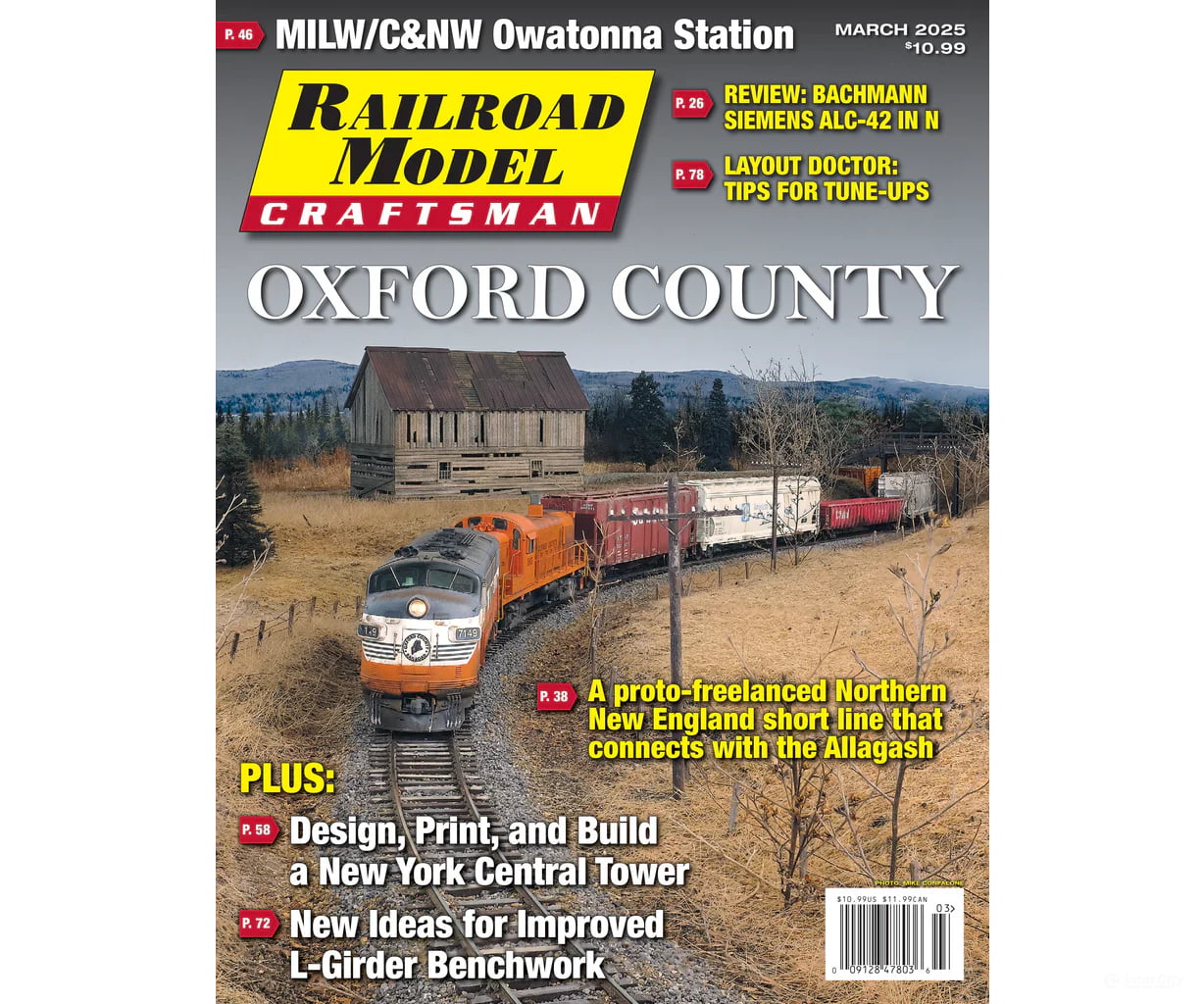 Railroad Model Craftsman Magazine March 2025 Magazines