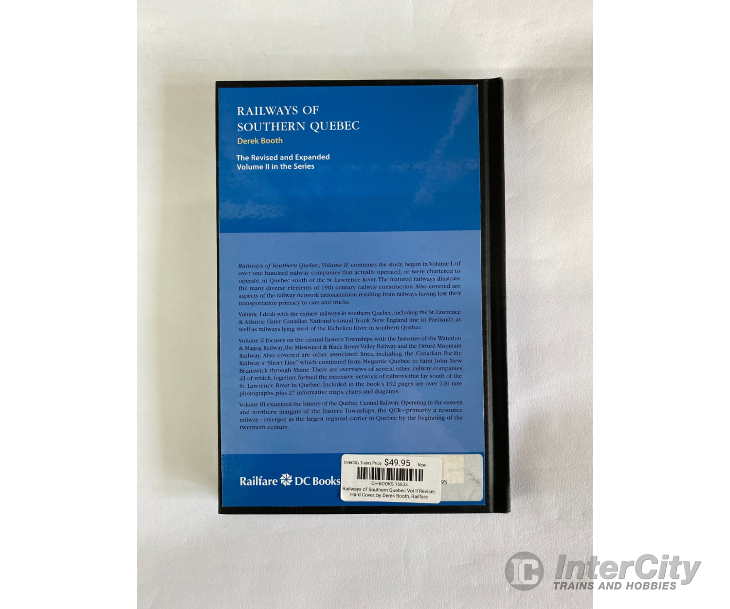 Railways Of Southern Quebec Vol Ii Revised Hard Cover By Derek Booth Railfare Books