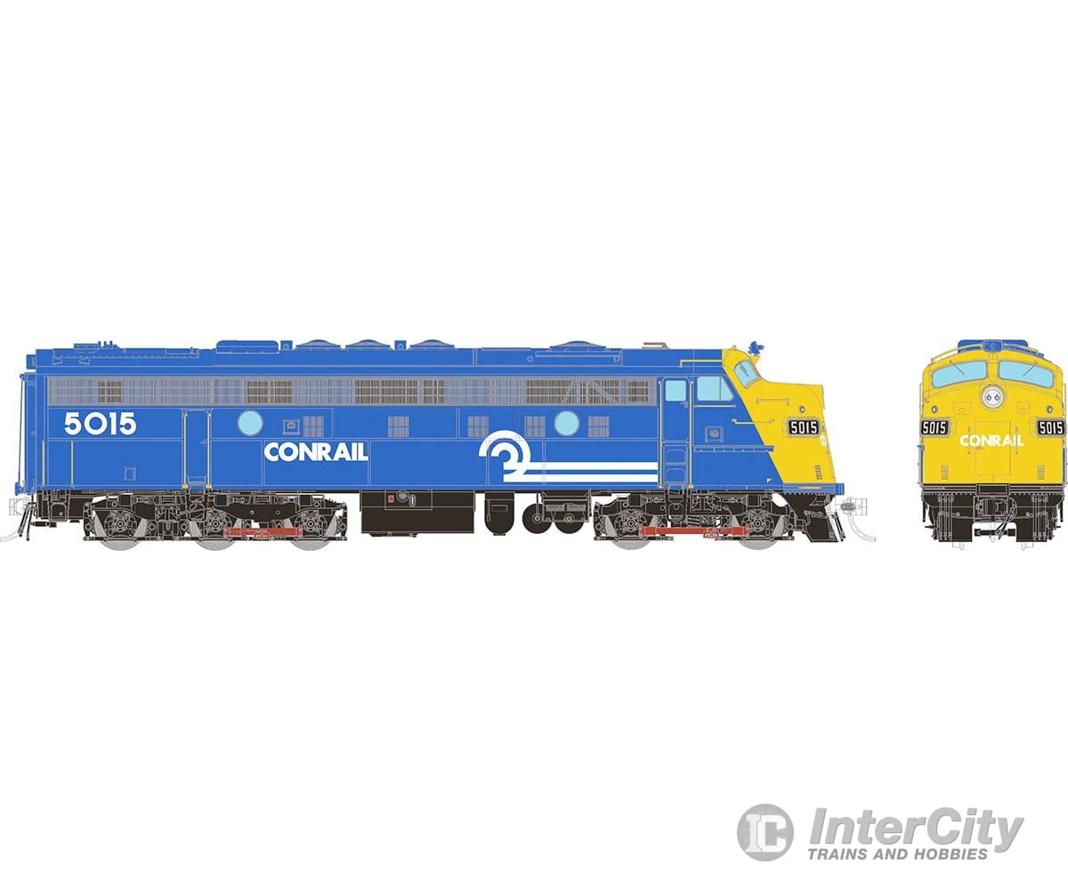 Rapido 014067 HO EMD FL9 (DC/Silent): Conrail - Blue & Yellow: #5015 Locomotives