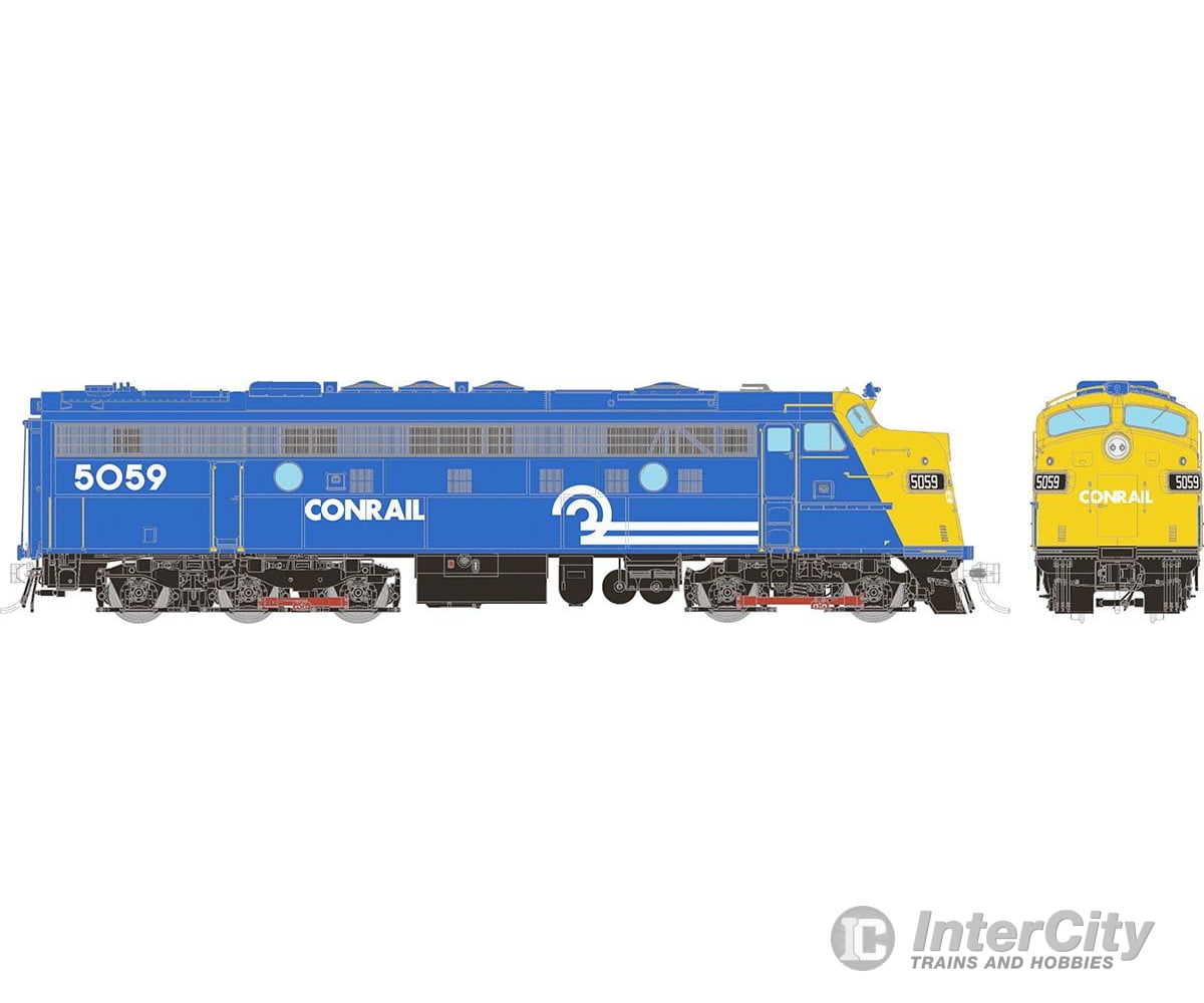 Rapido 014068 HO EMD FL9 (DC/Silent): Conrail - Blue & Yellow: #5059 Locomotives